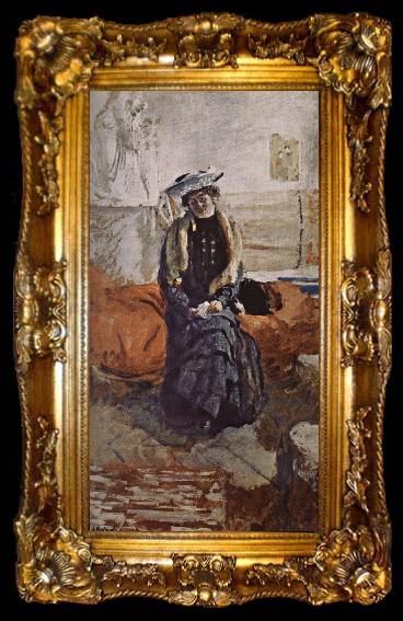 framed  Edouard Vuillard wait, ta009-2